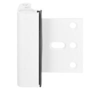Verrou de Renfort de Porte Intérieure, Loquet à Bascule Blanc | Alliage D'aluminium, Vis Incluses, pour Portes Intérieures Battantes, Protection Garçon Fille et Locataires