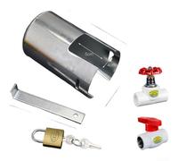 Verrou de robinet, interrupteur de robinet d'eau, couvercle de protection électrique, verrou antivol d'extérieur multifonction pour jardin (D)