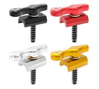 Verrou de robinet pliable en alliage d'aluminium pour guidon de vélo Brompton, connecteur de cadre robuste, ajustement léger anti-desserrage, rouge, doré, noir (rouge)