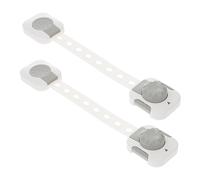 Verrou de Sécurité 2 Pièces Garçon Fille Multifonction, pour Placard ABS | Entrebailleur Fenetre sans Perçage, Loquets de Sécurité, pour Garçon Fille et Infant, Ouverture Facile Adultes