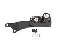 Verrou de sécurité antivol en aluminium CNC haute résistance pour casque de moto, installation facile avec 2 clés pour Tenere700 2019 2022 noir