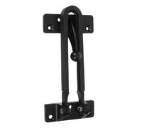 Verrou de Sécurité de Porte à Chaîne, Acier Inoxydable Noir | Montage en Surface, Protection Renforcée et Anti-effraction, pour Portes D’hôtel et Projets D’amélioration