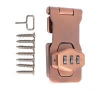 Verrou de sécurité en alliage de zinc pour portes et tiroirs Protection par mot de passe pour la tranquillité d'esprit (3 en noir)