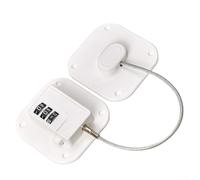 Verrou de sécurité enfant pour armoires - Installation fiable - Matériaux solides pour une utilisation durable - Blanc