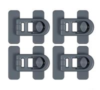 Verrou de sécurité enfant réglable pour armoires avec construction ABS et design minimaliste pour se fondre avec les surfaces intérieures de la maison (gris)