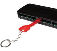 Verrou de sécurité LogiLink RJ45 1 clé / 10 verrous
