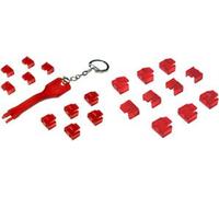 Verrou de sécurité LogiLink RJ45, 10 verrous sans clé, 10 embouts RJ45, protection effective pour