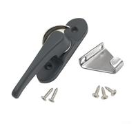 Verrou de sécurité multifonction fiable pour fenêtre conçu pour une flexibilité dans les choix d'installation (gris)