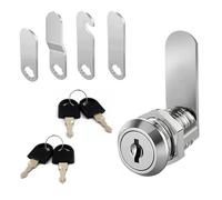 Verrou de sécurité pour barillet boîte aux lettres, serrure à came pour tiroir d'armoire, verrous porte de placard avec clés, 16mm