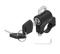 Verrou de sécurité pour casque de moto, cadenas en métal robuste avec 2 clés pour guidon de 0,9 à 1,1 pouces, ajustement universel, crochet antivol pour vélo électrique, vélo, VTT