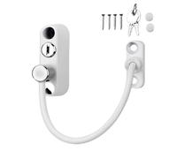 Verrou de sécurité pour enfant, entrebâilleur de fenêtre en acier inoxydable, butée de porte antivol avec clé, sécurité domestique pour bébé, animal de compagnie, tiroirs, réfrigérateurs, toilettes