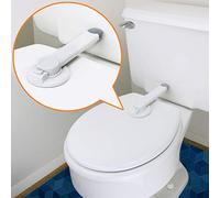 Verrou de sécurité pour enfant - Idéal pour la sécurité des bébés avec adhésif 3M | Installation facile, aucun outil nécessaire | S'adapte à la plupart des sièges de toilette - Blanc (lot de 1)