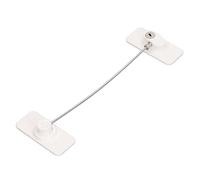 Verrou de sécurité pour enfants, protection efficace, sans trace, adhésif, multifonctionnel, rotatif à 360 degrés, entrebâilleur de fenêtre pour armoire pour chambre de bébé (blanc)