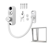 Verrou de sécurité pour fenêtre à battant, ensemble entrebâilleur de fenêtre à sécurité enfant, entrebâilleur de sécurité pour fenêtre, câble de verrouillage à clé viper, serrure de sécurité de