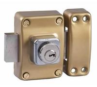 Bricard Verrou Alpha 1956 2 entrées Cylindre 40 mm ø 22 mm Doré