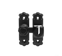 Verrou de sécurité pour portes coulissantes de grange en alliage d'aluminium pour une performance constante (noir)