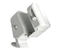Verrou de sécurité sécurité enfant pour portes intérieures Installation sans outils Compatible avec boutons ronds et poignées à levier Blanc 1 pièce