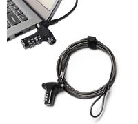 Verrou de sécurité universel pour ordinateur portable, câble de verrouillage pour ordinateur portable avec combinaison, câble antivol en acier, compatible avec tous les ordinateurs portables y compris