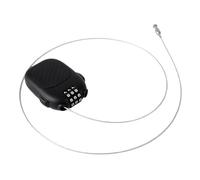 Verrou de ski portable rétractable pour poussette avec cadenas à combinaison, 7,1 x 5,9 cm, noir pour sac à dos, dispositif de verrouillage sécurisé pour snowboard et bagages pour protection