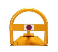 Verrou de Stationnement Pliable, Barrière de Parking, Poteau de Stationnement en n avec verrou, for une Allée Sécurisée(Yellow)