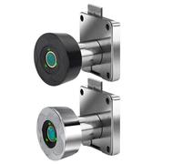 Verrou de tiroir intelligent à empreintes digitales pour armoires et boîtes aux lettres, serrure biométrique en alliage de zinc avec cylindre de 37,5 mm de diamètre, utilisation à une seule porte