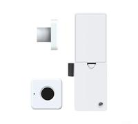 Verrou de tiroir intelligent en alliage de zinc rapide 0,5 s sans | 0,5 s rapide, rechargeable par USB pour batterie, veille de 180 jours, pas besoin de clés ou de cartes, LED vertes
