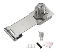 Verrou de tiroir sans perforation en acier inoxydable pour porte de réfrigérateur congélateur - Sans perçage Argenté 36 mm