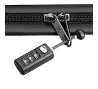 Verrou de valise - Mini cadenas à combinaison à trois chiffres | Verrous à fermeture éclair en laiton pour bagages, sac à dos, dortoir | Code de sécurité réinitialisable - Casier de voyage compact