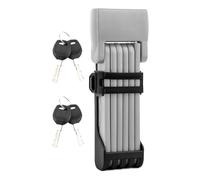 Verrou de vélo pliable Forever | Antivol pliable pour vélos | Antivol pliable anti-coupure | Accessoires de protection pour scooter | Verrou pour vélos, vélos