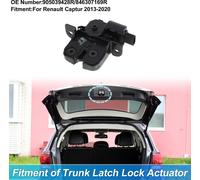 Verrou De Verrière Arrière Actuateur Pour Renault Captur 2013-2020 4 Broches Verrou De Hayon Arrière No.905039428R/846307169R Plastique Noir Métal