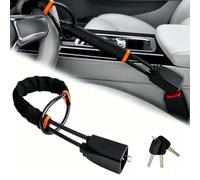 Verrou de Volant pour Porsche Cayman (987), Dispositif Antivol Visible Bloque Volant Ceinture Sécurité Verrouillage de Direction,Black