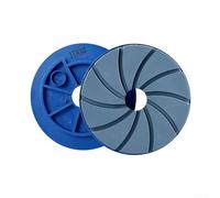 Verrou d'escargot de 12,7 cm pour meule de meulage de marbre, granit, béton | Disques en résine diamant de 125 mm avec bord biseauté pour machines automatiques | Utilisation humide (grain 50)
