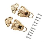 Verrou d'interrupteur en fer antique en forme de bec de canard avec vis, loquet à bascule pour étuis de guitare et projets d'artisanat vintage avec design et construction rétro (doré)