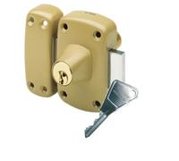 Verrou double entrée CYCLOP pêne de longueur 110 mm cylindre de 45 mm bronze VACHETTE 16243000