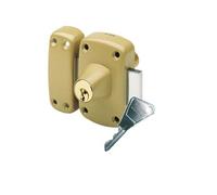 Verrou double entrée CYCLOP pêne de longueur 110mm cylindre de 50mm bronze - - 16216000