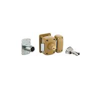 Verrou Double Entrée Transit 2 A2P*, Sécurité Maximale, Cylindre 40 mm, Acier Embouti, 4 Clés Réversibles, Époxy Bronze, pour Porte 40 à 45 mm, Garantie 10 Ans, Norme A2P*, THIRARD