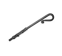 Verrou douille hyper renforcé à visser BOURG - 16x400 mm - Noir - 461402
