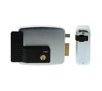 Cisa Verrou électrique 11721801 – 12 V, galvanisé argent