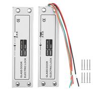 Verrou Électrique DC12V, Force de Maintien 1000kg, Installation en Surface, Aluminium - Sécurité Renforcée, Temps de Retard Ajustable, Convient pour Portes en Verre, Bois, Fer et