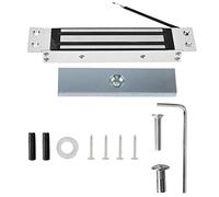 Verrou Électromagnétique 12V DC, Force de Maintien 180kg, Alliage d'Aluminium Argenté - Sécurité NC, Faible Consommation Énergétique, Compatible Portes en Bois, Verre et Métal