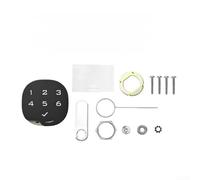 Verrou électronique à code numérique en alliage de zinc avec technologie anti-peep faux mot de passe pour salle de sport, casier, porte de sécurité, noir, 6,5 cm (20 mm)
