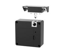 Verrou électronique intelligent 3 en 1 avec carte, NFC et TTlock App Unlock, sécurité ABS sans clé pour portes en bois, meubles, tiroirs, casiers, noir