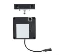 Verrou électronique invisible avec capteur | Serrure de porte de tiroir sans clé pour la sécurité de la maison et du bureau | Serrure intelligente sans fil ABS | Noir | 76 x 76 mm