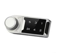 Verrou électronique rotatif à combinaison pour boîte aux lettres et portes intérieures extérieures, profondeur d'installation réglable, alarme de sécurité intégrée (horizontalement, 20 mm)