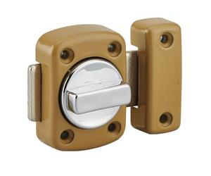 Verrou en applique - à bouton - sans cylindre - largeur 50 mm - bronze FTH THIRARD