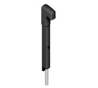 Verrou en applique Danaos tige inox longueur 281mm noir RAL9005 - LA CROISEE DS - DS6368-013