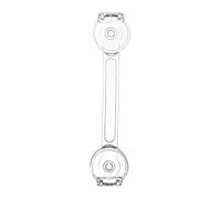 Verrou enfant pour porte - Verrou de sécurité transparent pour porte d'armoire | Sans perçage | Loquet de sécurité multifonction | Serrure de sangle pour tiroirs, portes, tiroirs et four