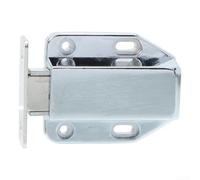 Verrou fin pour armoires de cuisine | Taille compacte de 6,5 x 4 x 2 cm, s'adapte aux espaces restreints, finition argentée, intégration facile, look moderne