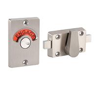 Verrou Indicateur Kit Loquet Boulon en Acier Inoxydable Verrou de Porte Boulon de Signalisation pour Salle de Bain WC Toilettes avec Accessoires