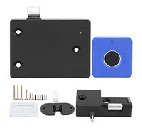 Verrou Intelligent à Empreinte Digitale, Serrure Électrique en Alliage d'Aluminium pour Armoire et Tiroir, Design Petite Fleur - Reconnaissance Rapide 360°, Algorithme IA, (Panneau carré en alliage